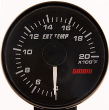 45mm Electrical EGT gauge - White Needle/ Red Backlight