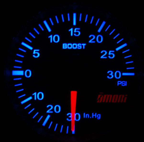 52mm Omori Boost Gauge MK4 VW Blue Color Match JSpec Tuning